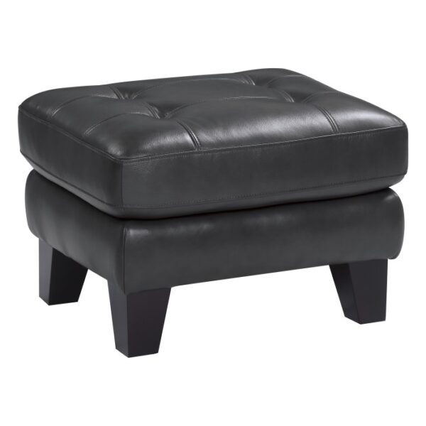 Burgundy wood dark gray Spivey Collection Ottoman By Homelegance 10