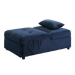 Exposed feet with faux wood blue Garrell Collection Lift Top Storage Bench with Pull-out Bed By Homelegance Benches and Ottomans Mobilia Cleopatra 23 Exposed feet with faux wood blue Garrell Collection Lift Top Storage Bench with Pull-out Bed By Homelegance 23