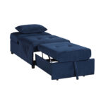 Exposed feet with faux wood blue Garrell Collection Lift Top Storage Bench with Pull-out Bed By Homelegance Benches and Ottomans Mobilia Cleopatra 27 Exposed feet with faux wood blue Garrell Collection Lift Top Storage Bench with Pull-out Bed By Homelegance 27