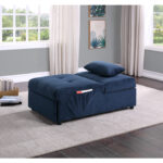 Exposed feet with faux wood blue Garrell Collection Lift Top Storage Bench with Pull-out Bed By Homelegance Benches and Ottomans Mobilia Cleopatra 29 Exposed feet with faux wood blue Garrell Collection Lift Top Storage Bench with Pull-out Bed By Homelegance 29