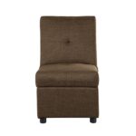 Brown Storage Ottoman/Chair Denby Collection By Homelegance Benches and Ottomans Mobilia Cleopatra 15 Brown Storage Ottoman/Chair Denby Collection By Homelegance 15