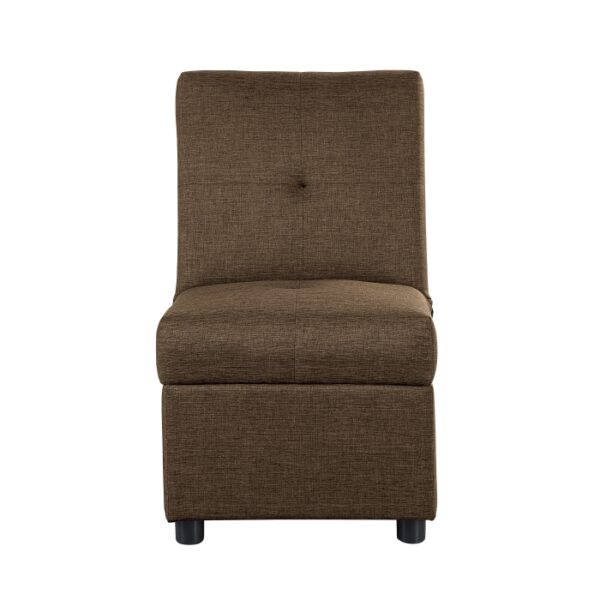 Brown Storage Ottoman/Chair Denby Collection By Homelegance 9