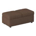 Brown Storage Ottoman/Chair Denby Collection By Homelegance Benches and Ottomans Mobilia Cleopatra 17 Brown Storage Ottoman/Chair Denby Collection By Homelegance 17