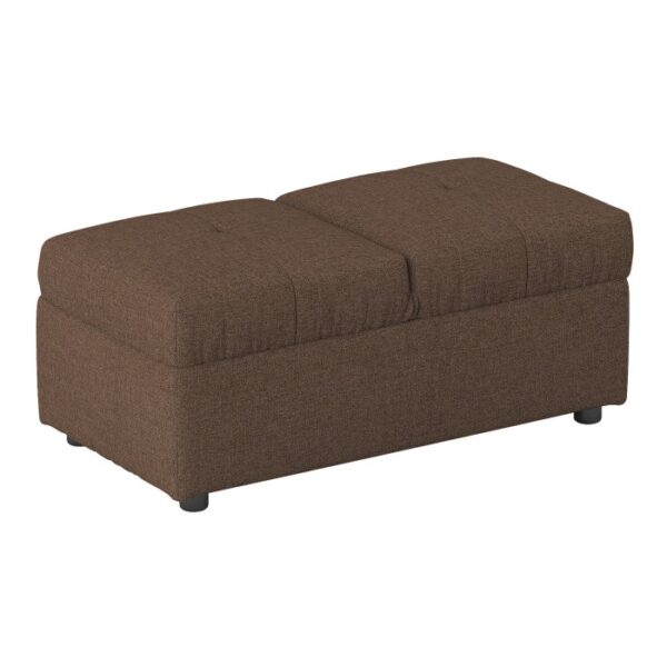 Brown Storage Ottoman/Chair Denby Collection By Homelegance 11
