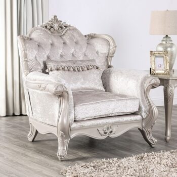 Off-White Acapulco Chair FM65001WH-CH By Furniture Of America