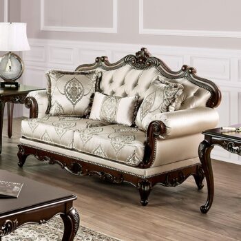 Beige Veracruz Loveseat FM65002BG-LV By Furniture Of America