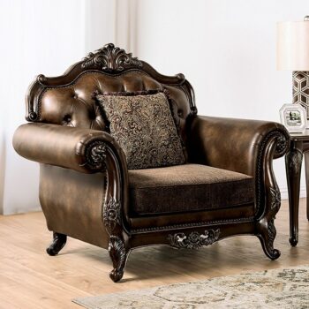 Brown Ensenada Chair FM65003BR-CH By Furniture Of America