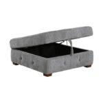 Gray 9624GY-4 Ottoman/Storage By Homelegance 15