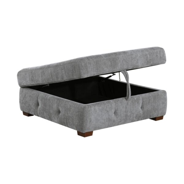 Gray 9624GY-4 Ottoman/Storage By Homelegance 10