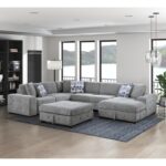 Gray 9624GY-4 Ottoman/Storage By Homelegance 17