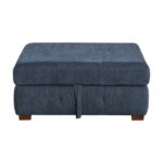 Blue 9624GY-4 Ottoman/Storage By Homelegance 13