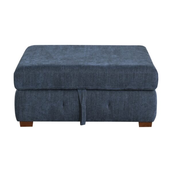 Blue 9624GY-4 Ottoman/Storage By Homelegance 8