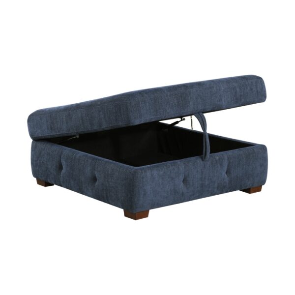 Blue 9624GY-4 Ottoman/Storage By Homelegance 10