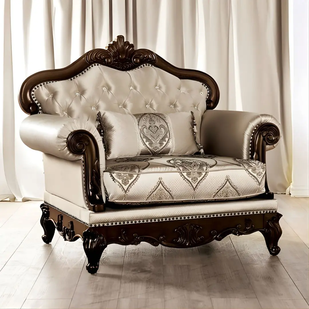 Beige Veracruz Chair Fm65002Bg-Ch By Furniture Of America | Mobilia Cleopatra 3 Beige Veracruz Chair FM65002BG-CH By Furniture Of America - Image 1