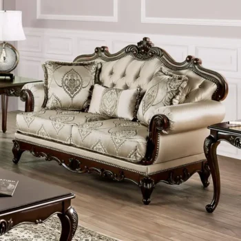 Beige Veracruz Loveseat FM65002BG-LV By Furniture Of America