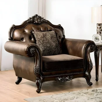 Brown Ensenada Chair FM65003BR-CH By Furniture Of America