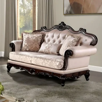 Veracruz Brown Loveseat FM65002BR-LV By Furniture Of America