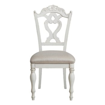 Antique White Cinderlla Collection Writing Desk chair by Homelegance