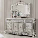 Silver Gray Mirror HD-5800GR By Homey Design Homey Design HD-5800 Collection Mobilia Cleopatra 10 Silver Gray Mirror HD-5800GR By Homey Design 10