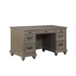 Driftwood light brown Cardano Collection Executive Desk by homelegance 16