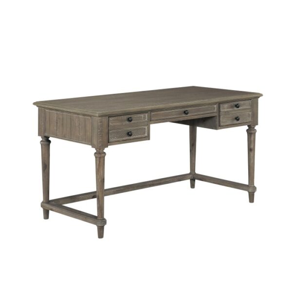 Light brown driftwood Cardano Collection Writing Desk with Three Working Drawers Brown Writing Desk by homelegance 9