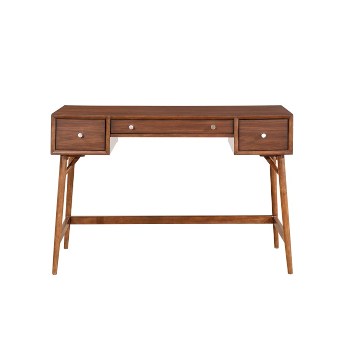 Brown Frolic Collection Counter Height Writing Desk by homelegance 6