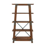 Rustic brown and gunmetal Holverson Collection Bookshelf By homelegnace Storage Furniture Mobilia Cleopatra 11 Rustic brown and gunmetal Holverson Collection Bookshelf By homelegnace 11