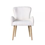 Oak Finish Qwin Side Chair DN02876 By ACME Dining Chair & Bench Mobilia Cleopatra 14 Oak Finish Qwin Side Chair DN02876 By ACME 14