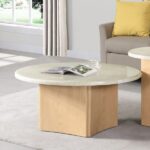 Oak Finish Qwin End Table W/Marble Top LV03005 By ACME End Tables Mobilia Cleopatra 9 Oak Finish Qwin End Table W/Marble Top LV03005 By ACME 9