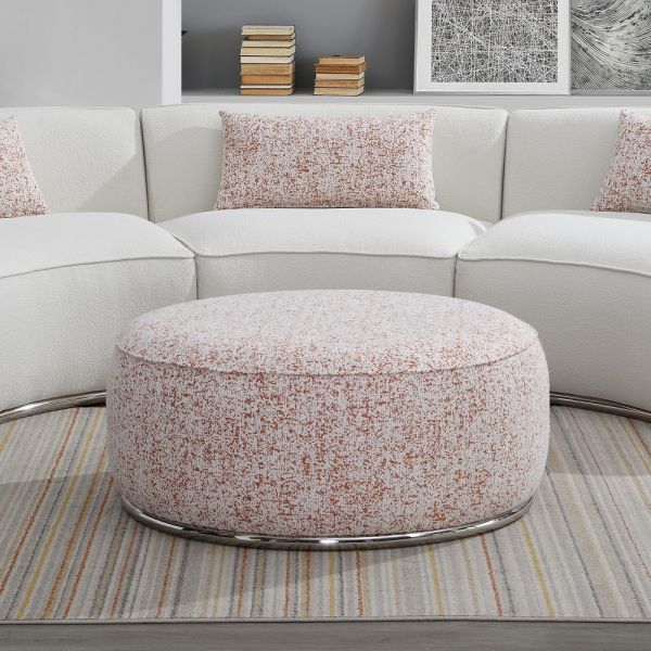 Pattern Fabric Sahara Ottoman LV03011 By ACME