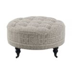 Pattern Fabric Upendo Ottoman W/Caster AC03000 By ACME Benches and Ottomans Mobilia Cleopatra 7 Pattern Fabric Upendo Ottoman W/Caster AC03000 By ACME 7