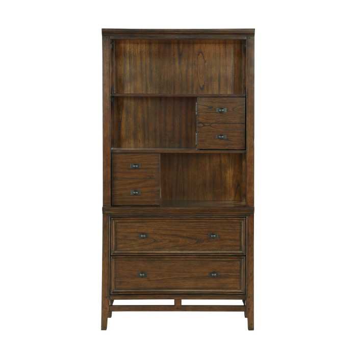 Brown Cherry Frazier Park Collection Bookshelf By homelegnace