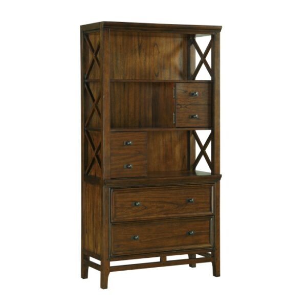 Brown Cherry Frazier Park Collection Bookshelf By homelegnace 9