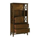 Brown Cherry Frazier Park Collection Bookshelf By homelegnace Storage Furniture Mobilia Cleopatra 15 Brown Cherry Frazier Park Collection Bookshelf By homelegnace 15
