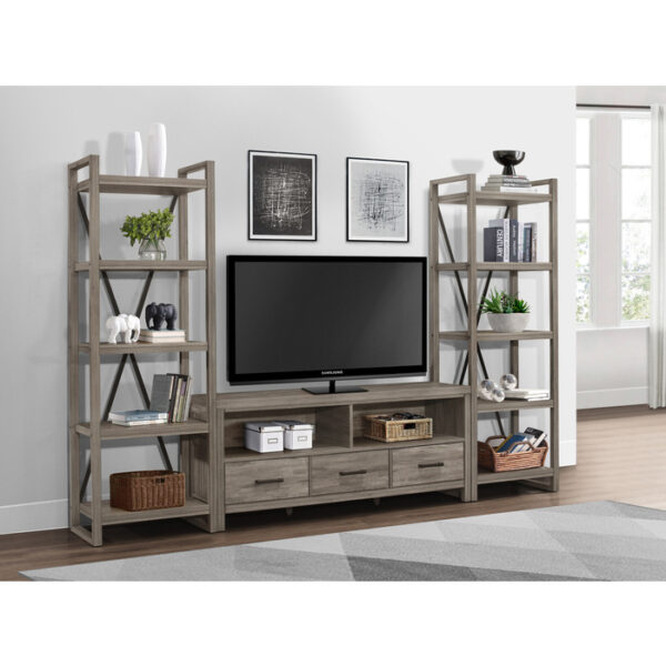 Weathered gray Bainbridge Collection Bookshelf By homelegnace 9