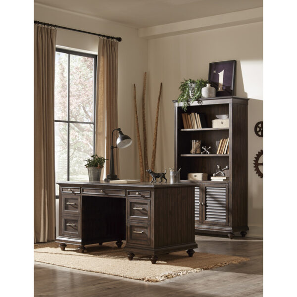 Driftwood charcoal Cardano Collection Bookcase By homelegnace 11