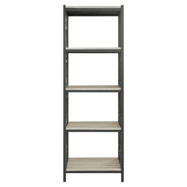Black Metal Fairhope Collection Bookcase By homelegnace 8