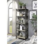 Black Metal Fairhope Collection Bookcase By homelegnace Storage Furniture Mobilia Cleopatra 15 Black Metal Fairhope Collection Bookcase By homelegnace 15