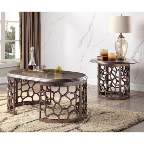 3Pc Coffe Table Set HD-8912D By Homey Design 6