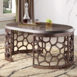 3Pc Coffe Table Set HD-8912D By Homey Design Homey Design Special Orders Mobilia Cleopatra 11 3Pc Coffe Table Set HD-8912D By Homey Design 11