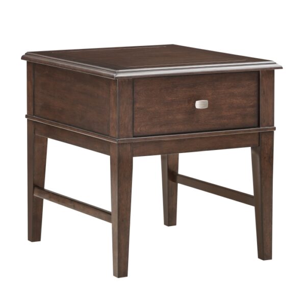 Brown Claremore collection End table By homelegance 10