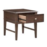 Brown Claremore collection End table By homelegance 17