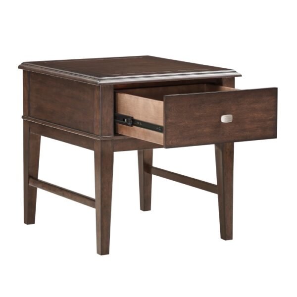 Brown Claremore collection End table By homelegance 11