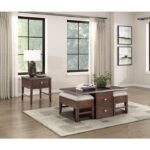 Brown Claremore collection End table By homelegance 19