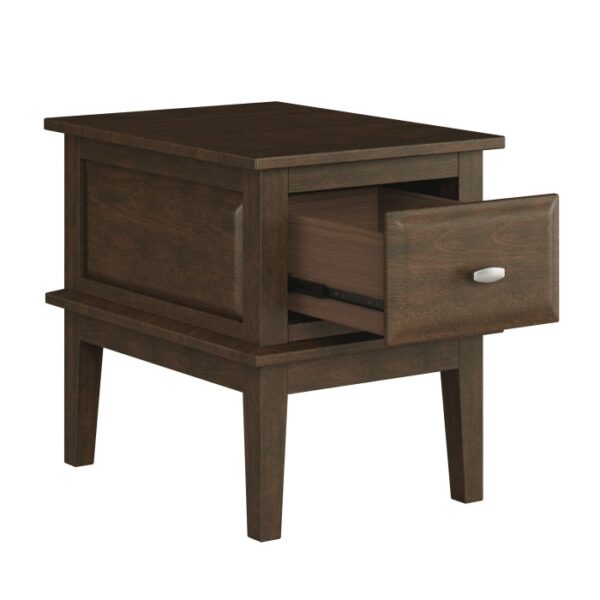 Distressed dark brown Minot Collection End table By homelegance 10