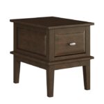 Distressed dark brown Minot Collection End table By homelegance End Tables Mobilia Cleopatra 14 Distressed dark brown Minot Collection End table By homelegance 14