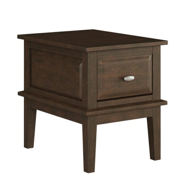Distressed dark brown Minot Collection End table By homelegance 9