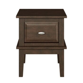 Distressed dark brown Minot Collection End table By homelegance