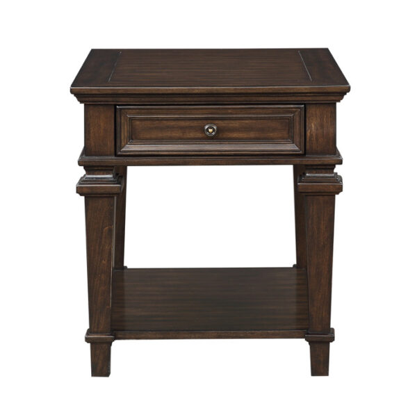 Tobias collection Rectangular End table With Drawer By homelegance 8