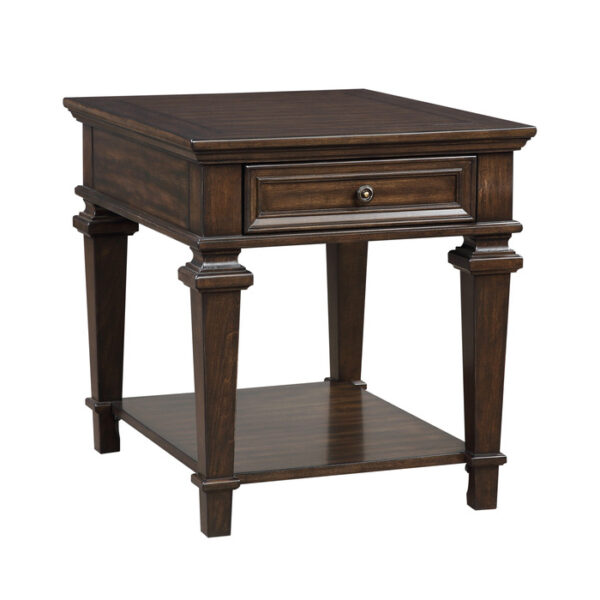 Tobias collection Rectangular End table With Drawer By homelegance 9